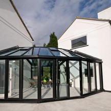 Bespoke Aluminium & Glass Link Conservatory