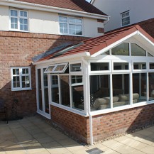 Gable Conservatory with Solid Roof