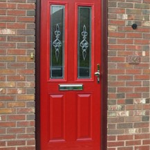 Red Victorian Composite Door