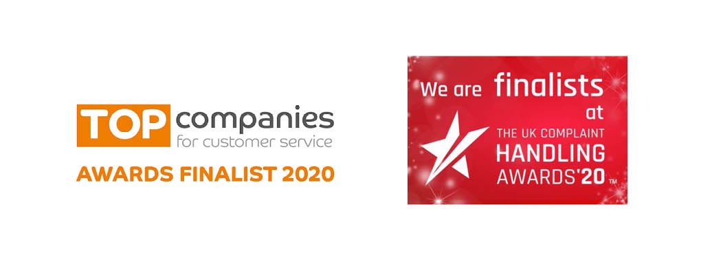 QASSS shortlisted at both the UK Complaint Handling Awards and The Top 50 Companies for Customer Service Awards