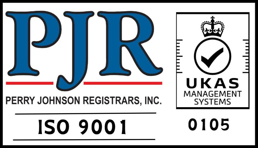 PJR UKAS ISO 9001 Certified